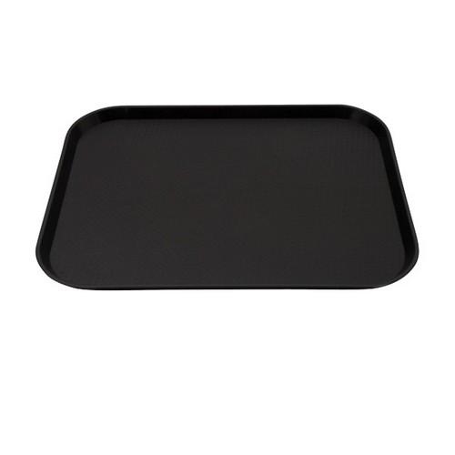 Tray Plastic Rect 400X300mm Black - QCC Hospitality Supplies