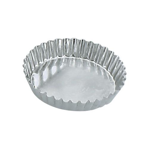 Tart Mould Tin Fluted 95X18mm Fixed Base Guery - QCC Hospitality Supplies