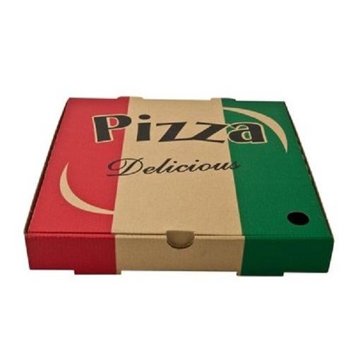 PIZZA BOX BOARD BROWN STOCKPRINT 380MM (PK100) - QCC Hospitality