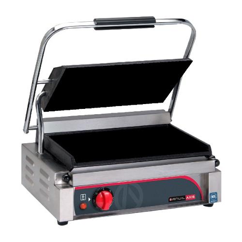 Panini Press Single Flat Top Flat Bottom Plate 2200W 10Amp Anvil QCC Hospitality Supplies